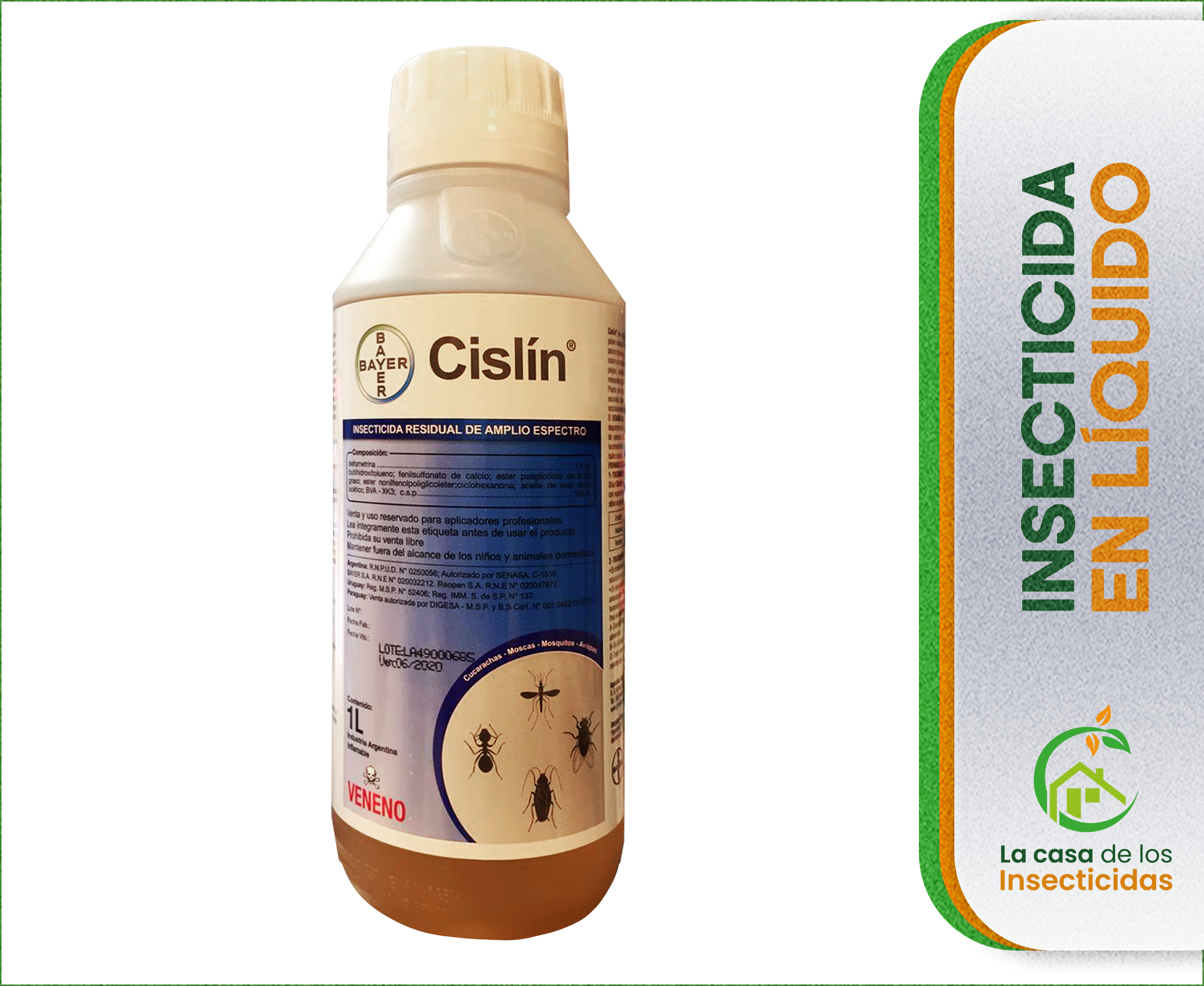 Cislin Insecticida Residual Control de Plagas Bayer