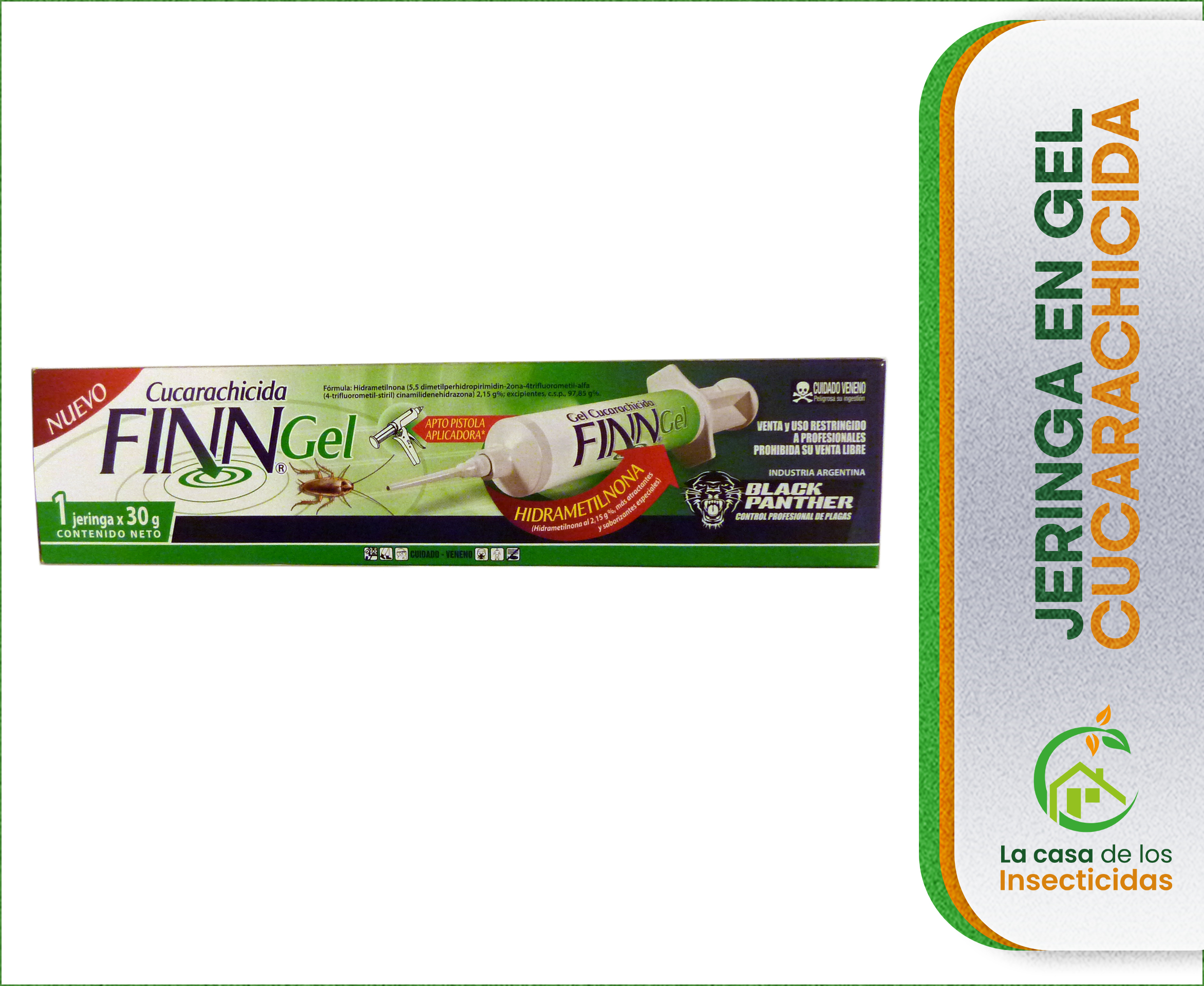 Finn Gel 30 gr Cebo cucarachicida control de cucarachas