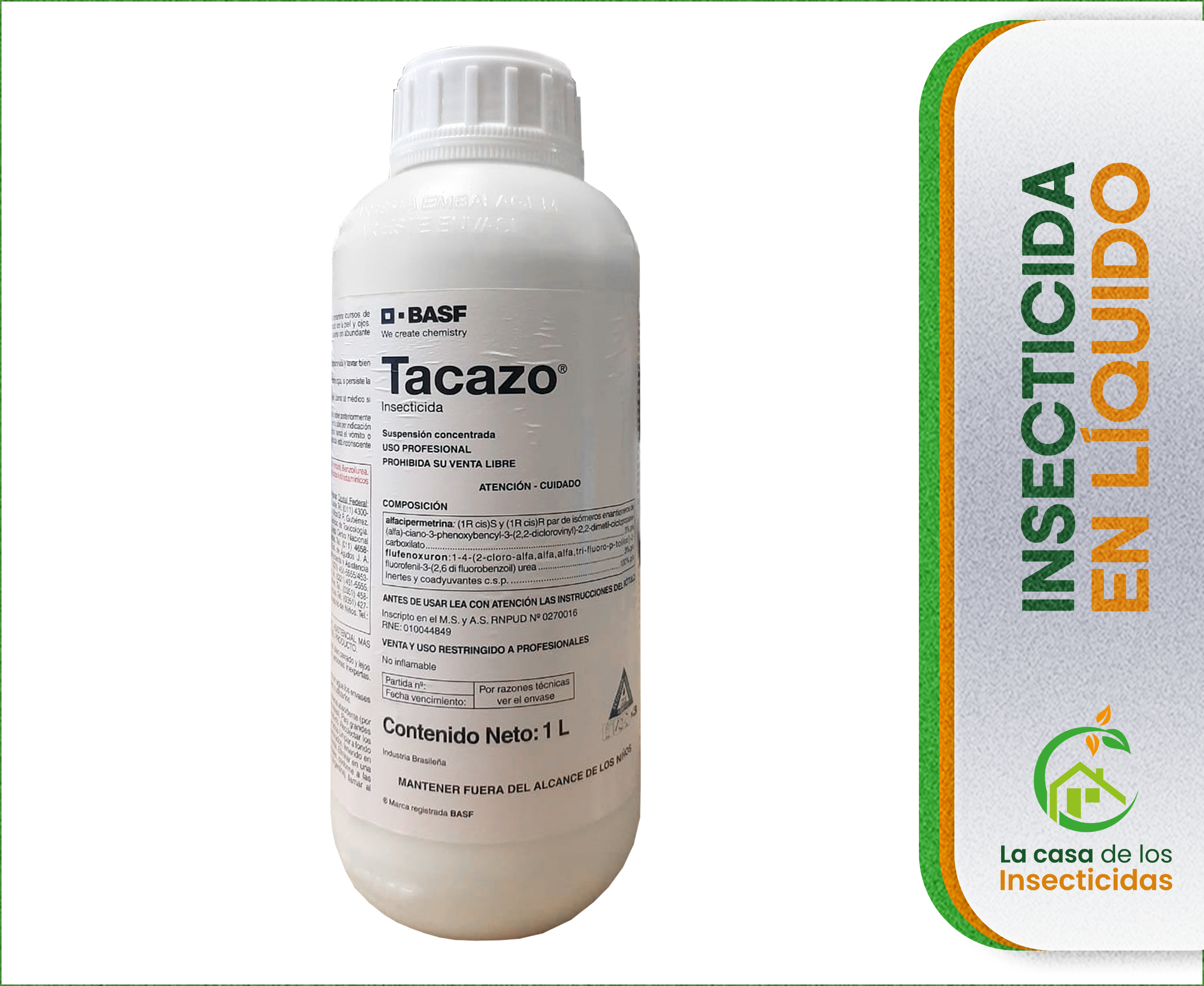 Tacazo x 1 ltr Alfacipermetrina Flufenoxuron