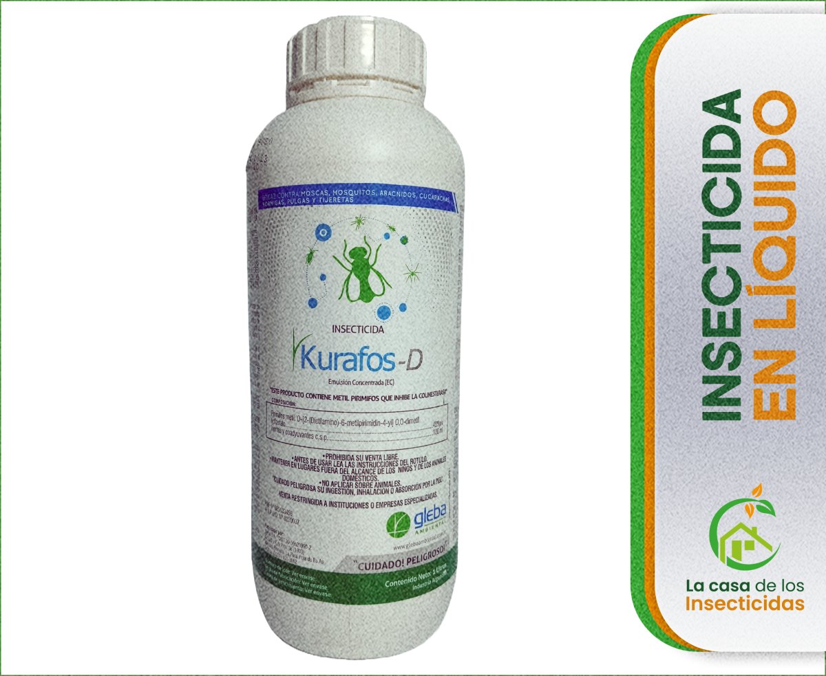 Kurafos insecticida control de plagas. Rastreros y/o voladores.