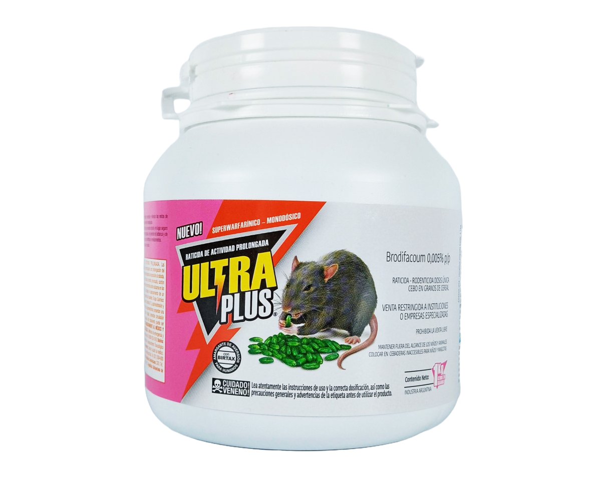 Ultra Plus Veneno Ratas Cebo Granulado X 1 Kg